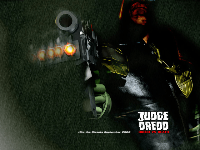 Judge Dredd Dredd vs Death title screen for Xbox